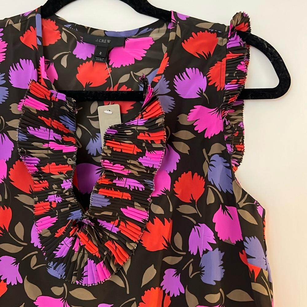 NWT silk J.Crew sleeveless top